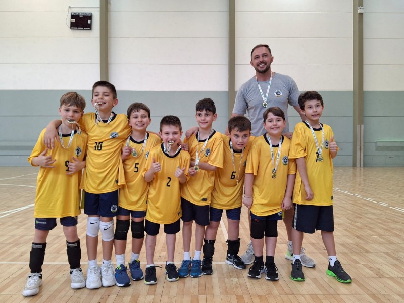 O Colégio Evangélico Jaraguá marcou presença no Festival Escolar de Voleibol Sub-10